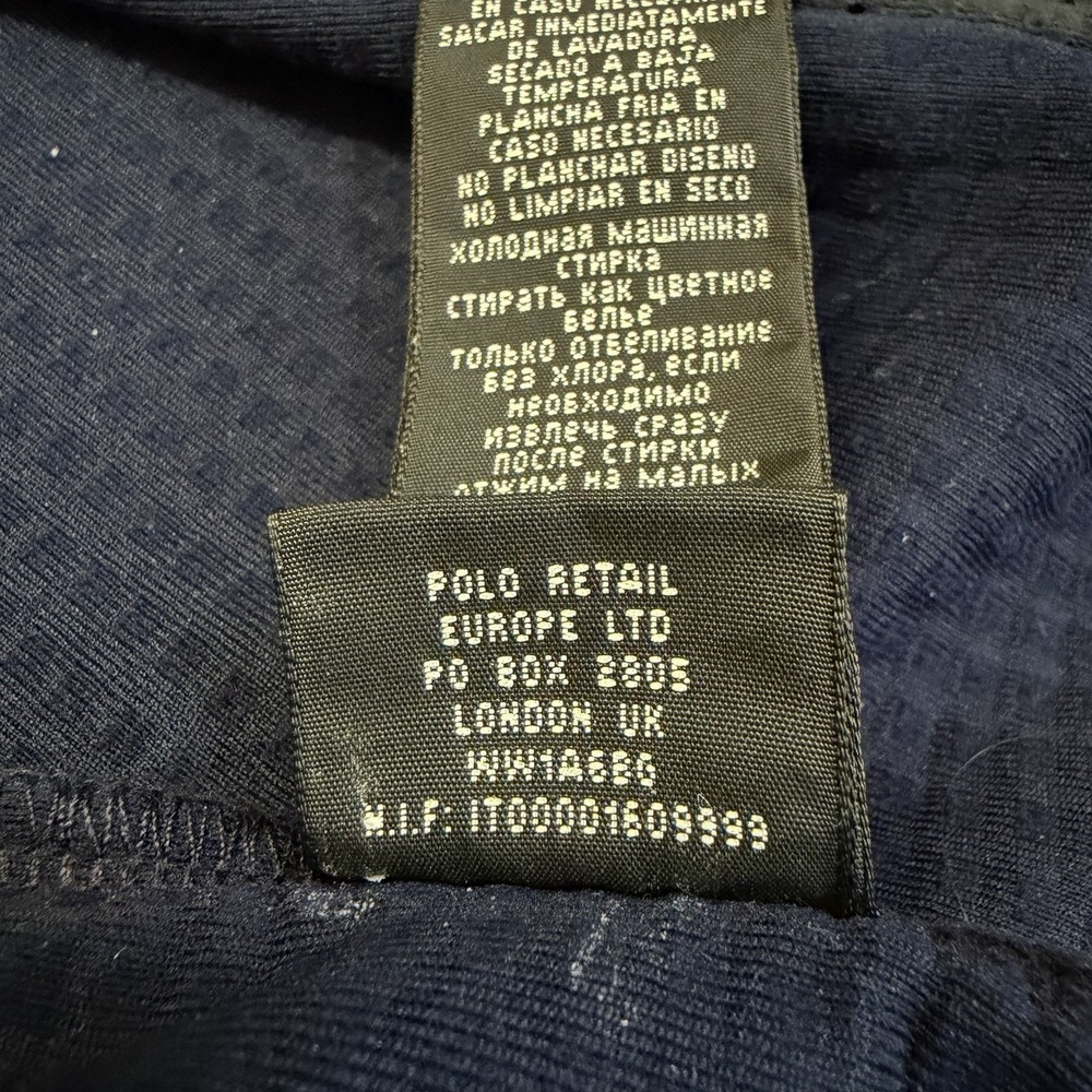 RLX Ralph Lauren Mens Medium Navy Blue Full Zip Performance Stretch Zip Pockets - Picture 13 of 16